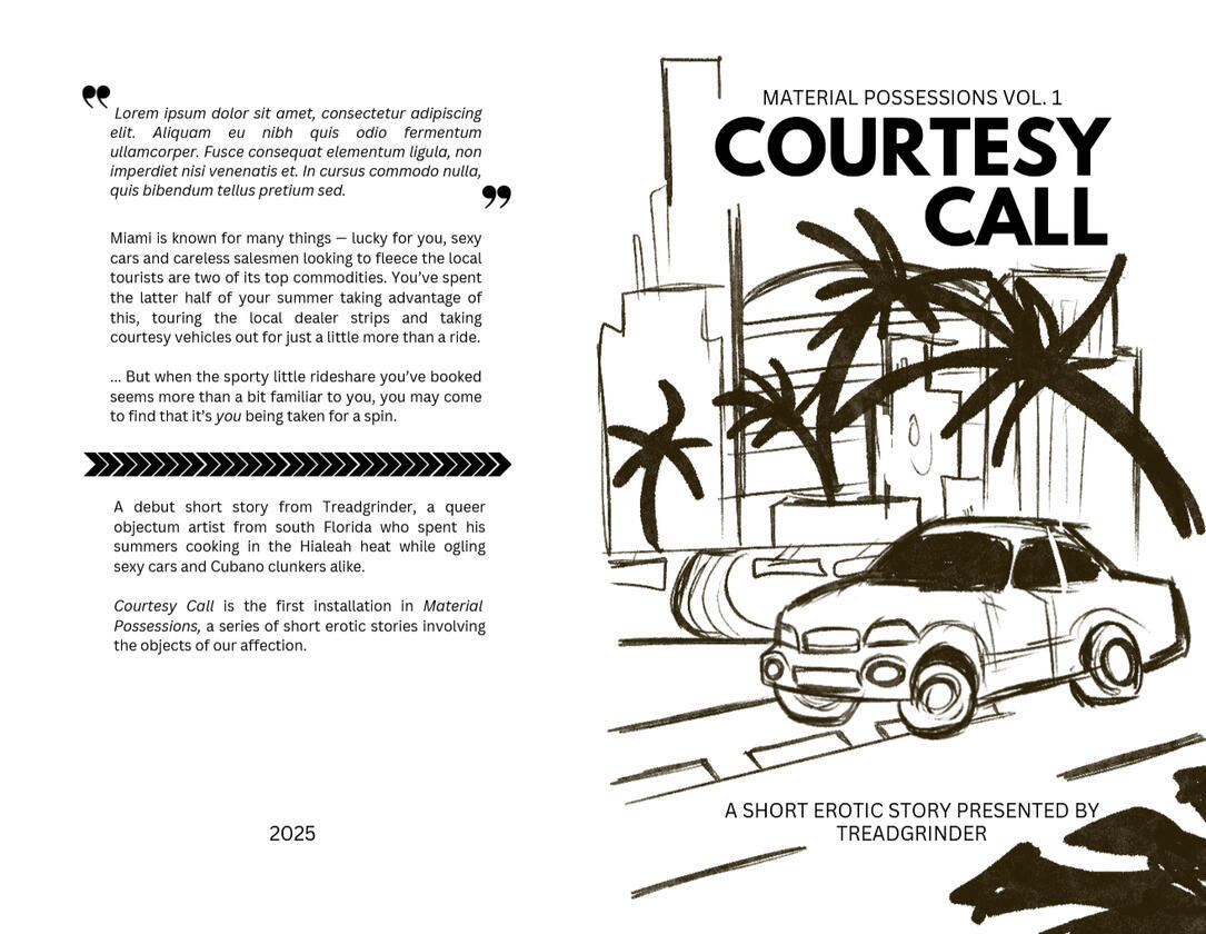 Car Erotica Pulp Fic Zine